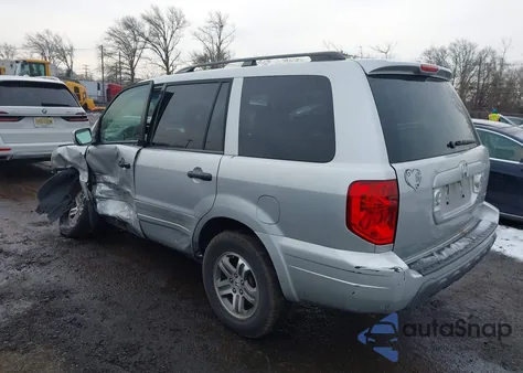 2005 Honda Pilot Ex из США, поврежденный, VIN 5FNYF18495B064044